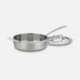 Imagem de Panela cuisinart para refogar multiclad pro triple ply em aço inox 3,7 litros com tampa mcp33-24hn