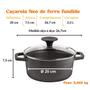 Imagem de Panela De Ferro Fundido Caçarola NEO 20 cm 2,3 L Com Tampa De Vidro Santana