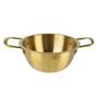Imagem de Panela de Macarrão Dourada Aço Inoxidável com tampa para Ramen Kimchi Sopas LMH-46