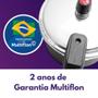 Imagem de Panela de Pressão 3 Litros Antiaderente com Fechamento Externo e Concha Nylon Multiflon