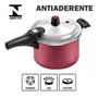 Imagem de Panela de Pressão 4.5L Alumínio Antiaderente Panelux Premium Cereja