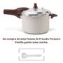 Imagem de Panela de Pressão com Indução 4,2L Ceramic Life Pressure Vanilla Brinox 4952/101