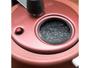 Imagem de Panela de Pressão com Visor de Vidro - 4,5 Litros Teflon Antiaderente Rose Mta - Colher