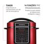 Imagem de Panela de pressão elétrica digital 5 litros Master Cook Red - PE-39 - Mondial