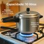 Imagem de Panela de Pressão Grande 10 litros ASJ Tradicional