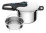 Imagem de Panela De Pressão Rochedo Inox Trendy 6 L Com Cesta De Vapor