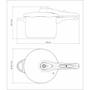 Imagem de Panela de Pressão Tramontina Inox Fundo Triplo Solar 6L