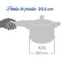 Imagem de Panela de Pressão Turbo Com Fechamento Interno 4,5L Rochedo