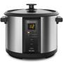 Imagem de Panela Elétrica Multifuncional Electrolux Chef faz Arroz Legumes e muito mais ECC20 Digital 1,8 L - Preta/Inox