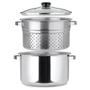 Imagem de Panela Espagueteira inox 7,2 L Escorredor Tampa Panela Inox