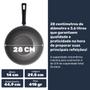 Imagem de Panela Frigideira Wok Antiaderente Tramontina Loreto 3,6l