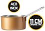 Imagem de Panela Mini Viena 11 Cm Aço Inox Dourado - Etilux