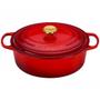 Imagem de Panela Oval com Pegador Golden 29 cm Vermelho Le Creuset