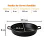 Imagem de Panela Paella 30 cm Com Tampa de Ferro Fundido