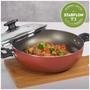 Imagem de Panela Paella Frigideira Wok Loreto Com Tampa 28cm Tramontina - 7891112272590