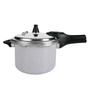 Imagem de Panela Pressão Antiaderente Ceramica Brinox 5,4 Litros Cooktop Fogão Indução Fechamento Externo Gris