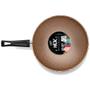 Imagem de Panela Wok Antiaderente 28 cm 4,3 L  MTA Flora Chocolate