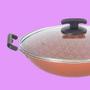 Imagem de Panela Wok Chinesa Ramos 30Cm 3,7L Antiaderente Cobre