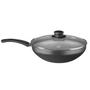 Imagem de Panela Wok Flora Super Flon Alumínio 28Cm 4,3L Grafite Mta