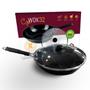 Imagem de Panela Wok Grande Antiaderente 32cm Preto Indução