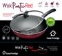 Imagem de Panela Wok Grande Antiaderente 32cm Vermelha Gás