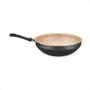 Imagem de Panela Wok N28 / 4,3L De Aluminio Com Antiaderente Cor Preto/Bege MTA - 8503