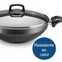 Imagem de Panela Wok Supra 4,3 Litros 28Cm Antiaderente Superflon Ultra 7 Camadas TVT com Alça Resistente Ao Calor MTA - 950