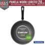 Imagem de Panela Wok Tramontina 28cm Loreto Alumínio Antiaderente  3,6L Frigideira Work Cozinha Starflon Max