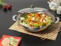 Imagem de Panela Wok Tramontina Inox 35cm com Tampa - Ventura