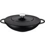 Imagem de Panela Wok Tramontina Trento em Ferro Esmaltado Antiaderente 5L Starflon Excellent com Tampa