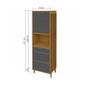 Imagem de Paneleiro 2 Portas 3 Gavetas Baronesa 70cm Mdf - Nesher