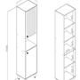 Imagem de Paneleiro 2 Portas 40x21,5,5x30 Cm
