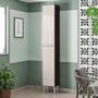 Imagem de Paneleiro Aline Simples Chocolate Off White - Poquema