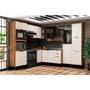 Imagem de Paneleiro de Cozinha Alpha 2511 Torre Quente c/ 2 Fornos 3 Portas 70cm Freijo/Off White - Carraro
