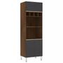 Imagem de Paneleiro Jade 70 cm Duplo Nicho 3 Portas Luciane