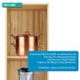 Imagem de Paneleiro Simples Para Cozinha Com 2 Portas 100% Mdf Napoli Prime Rio Doce Amendoa/Chumbo
