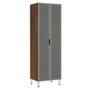 Imagem de Paneleiro Torre 70Cm 2 Portas Jade Nogueira Com Prata