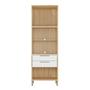Imagem de Paneleiro Torre Quente com 2 Portas 2 Gavetas e Espaço Micro-ondas 100% MDF Vicenza Espresso Móveis