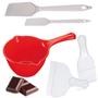 Imagem de Panelinha Confeiteiro Derreter Chocolate 1,5l + 4 Espátulas