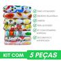 Imagem de Pano De Copa CHEF Atoalhado Atacado Felpudo Kit 5 Peças