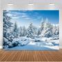 Imagem de Pano de fundo de estúdio fotográfico DHXXSC 7X5FT Snow Fir Forest