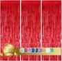 Imagem de Pano de fundo Party Streamers TONIFUL Red Door, 3 unidades (3 m x 2,5 m)