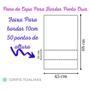 Imagem de Pano de Prato Atacado Kit Com 12 Unidades com Barra Etamine para Bordar Ponto Cruz