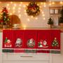 Pano de Prato NATAL VERMELHO Bordado Patchwork Revenda Kit 5 unidades - Santa Margarida Imagem de Pano de Prato NATAL VERMELHO Bordado Patchwork Revenda Kit 5 unidades