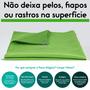 Imagem de Pano Mágico Limpa Vidros 40x40cm Flanelas Uso Geral 30x30cm 3 Un. Cores Sortidas