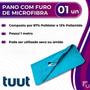 Imagem de Pano Microfibra Multiuso Com Furo Para Chão Piso Mesa Tuut