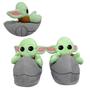 Imagem de Pantufa 3D e Copo Térmico Grogu Baby Yoda Star Wars 1,15l