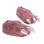 Imagem de Pantufa 3D Pata De Dinossauro T-Rex Fashion Rosa Garra Prateada