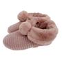 Imagem de Pantufa Botinha Feminina Rosa com Pelúcia GZT Ref.0110