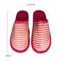 Imagem de Pantufa Feminina Macia Listrada Pink 36/37 Sola Em Eva